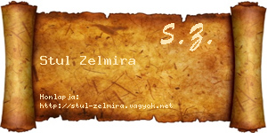 Stul Zelmira névjegykártya